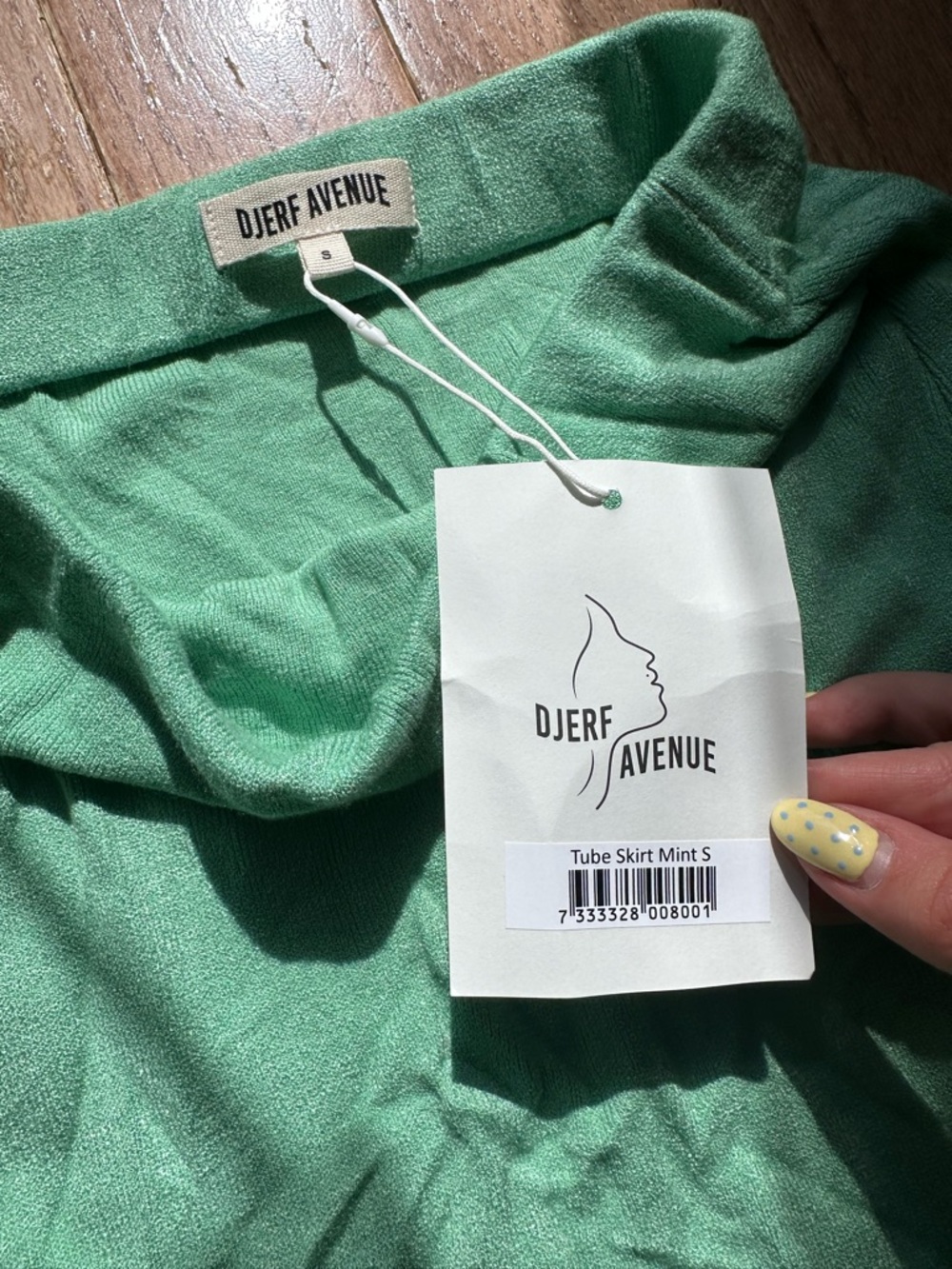 Djerf Avenue Brand New (NWT) Tube Skirt - Mint - Picture 6 of 9
